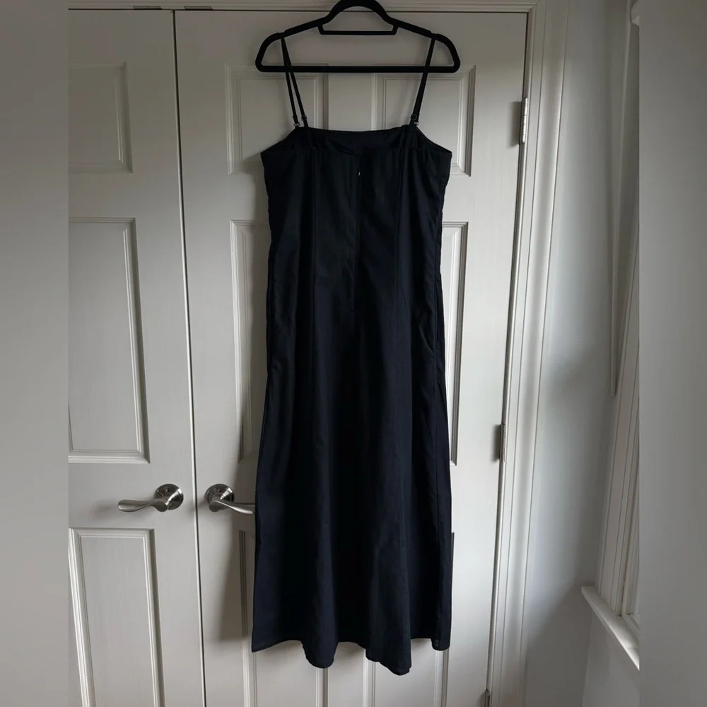 Abercrombie & Fitch Black Spaghetti-Strap Maxi Dress